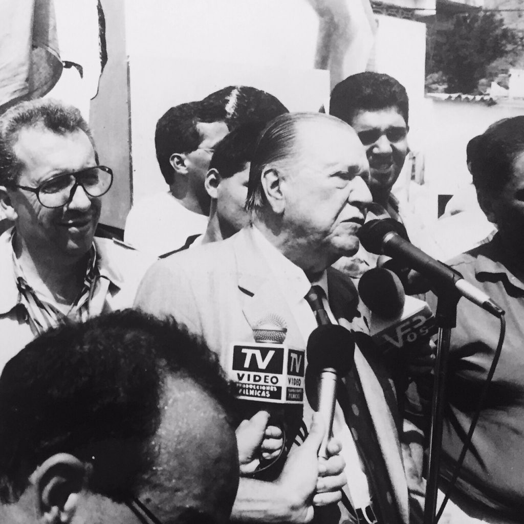 Rafael Caldera Campaña Presidencial de Venezuela Mérida 1993.